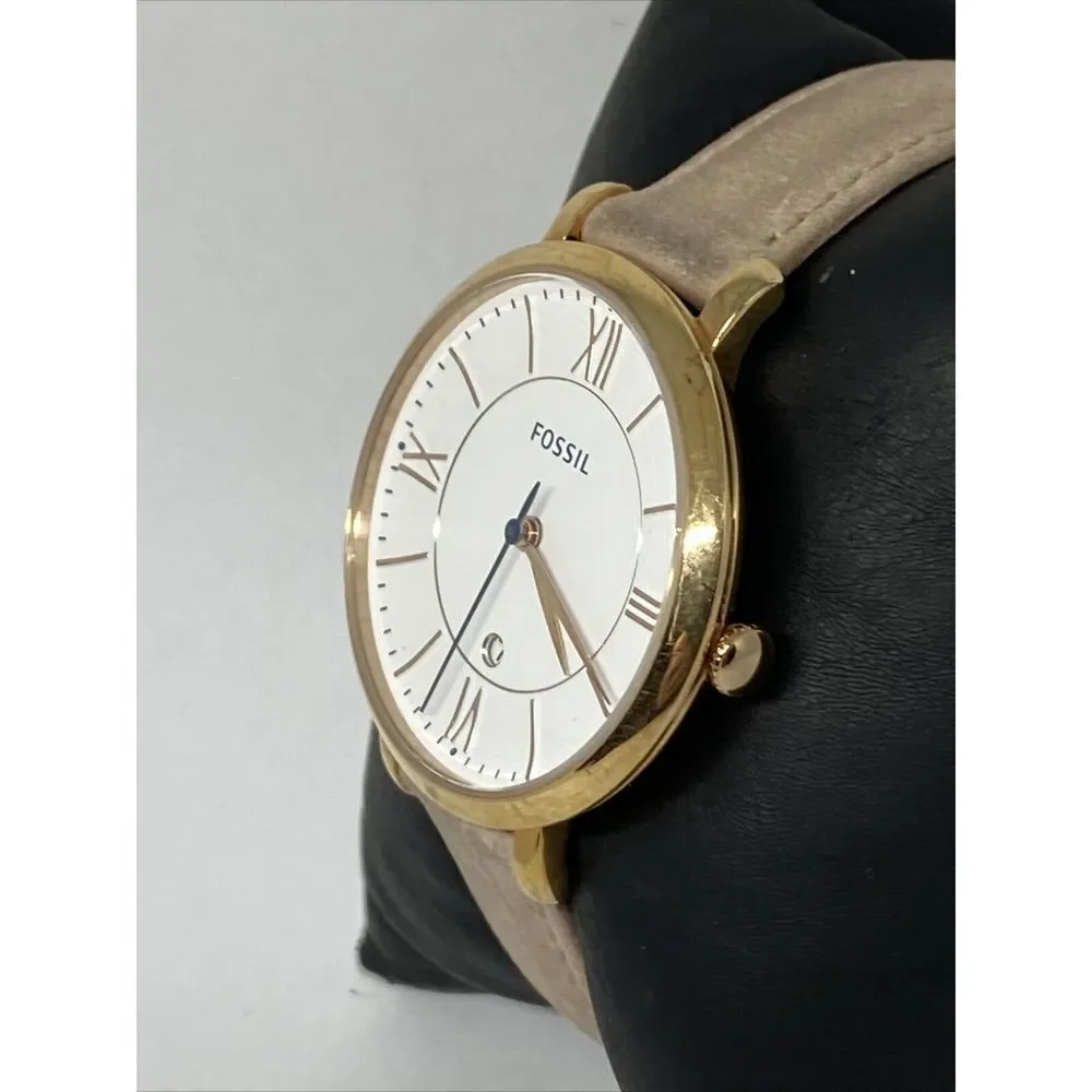 Fossil Jacqueline ES3988 Women's Blush Leather Analog Dial Quartz Watch MP369